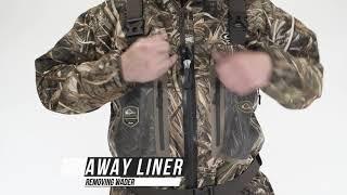 Front Zip Guardian Elite 4 Layer Wader with Tear Away Liner