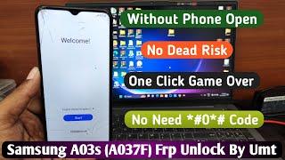 Samsung A03s (A037F) Frp Unlock By Umt Dongle || Samsung A03s Frp Unlock Umt 2023 Latest Security