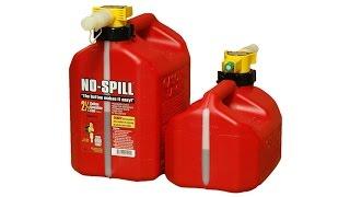 No-Spill® Gas Cans - The Button Makes It Easy