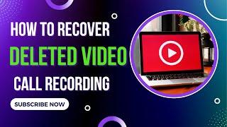 How To Recover Deleted Video Call Recording | Restore Video Call Record 2022