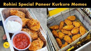 Special Paneer Kurkure Momos At Fab Momos l Rohini Street Food