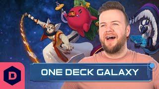 A whole sci-fi adventure in one tiny box! One Deck Galaxy board game preview (Sponsored)