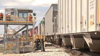 Gravel Supply by Rail - Alberta Train