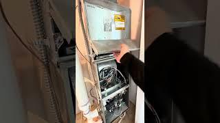 Who installs a furnace where you can’t open the filter door?‍️‍‍ Don’t do that!
