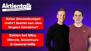 Startet nun die Korrektur durch ein Ende der Zinssenkungen?/ Zahlen bei Nike, Micron, Accenture