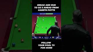 Gareth Potts Break and Run  #cuesports #sport #chinese8ball #billiards