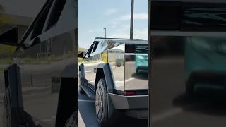 Tesla Cybertruck with a mirror finish #shorts #evfest