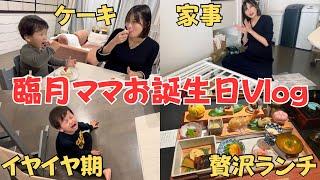 【アラサー主婦】結局いつも通り…⁉︎妊娠10ヶ月&2歳児ママの誕生日の1日vlog