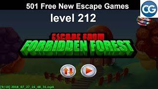 [Walkthrough] 501 Free New Escape Games level 212 - Escape from forbidden forest - Complete Game