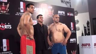 SFL MMA in India : Jaideep Singh vs Alireza Tavakoli [ posedown ] SFL 19