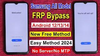 "Free FRP Bypass 2024" Samsung All Model FRP Bypass Android 12/13/14 | Google Account Lock Samsung