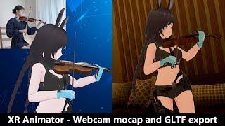 【XR Animator】Webcam mocap and GLTF motion export