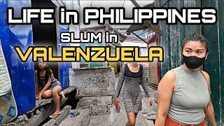 UNSEEN SLUM LIFE in BRGY MALINTA | UNBELIEVABLE WALK at VALENZUELA CITY PHILIPPINES [4K] 