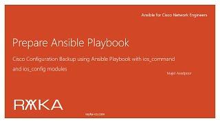 6. cisco config backup with ansible playbook