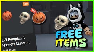 New FREE UGC items , How to get FREE ITEMS Evil Pumpkin & Friendly Skeleton on ROBLOX - The Hunt