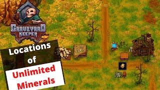 Locations of Unlimited Minerals, Ore, Iron, Stone, Marble, and Coal - Graveyard Keeper - Stone Iron