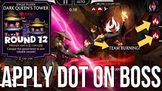 Apply DOT on Boss Match MK Mobile | Fatal Dark Queen Tower Battle 120, 140 & 160 Fight + Rewards