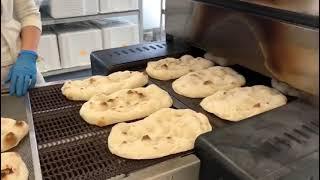 High temperature conveyor oven for Pinsa Romana (ITALIANA FoodTech)