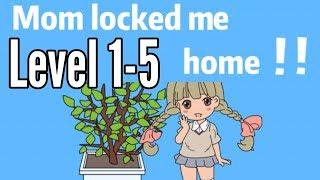 Mom Locked Me Home Day 1 2 3 4 5 Level Android iOS Walkthrough Solution Room Escape Game