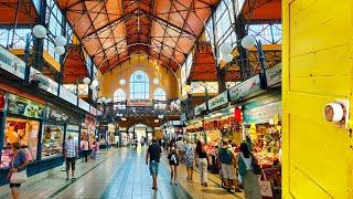 【4K Stroll】Central Market Hall - Budapest - Hungary / World-famous Crafts and Delicacies