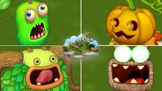 Plant Island - All Monsters Sounds & Animations | My Singing Monsters