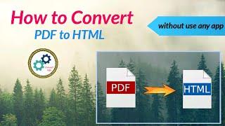 How to convert pdf to html | pdf ko html me kayse convert kare (@Convert Info)