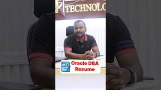 Get Professional Resume For Oracle DBA Job | Sample Resume | Learnomate Technologies