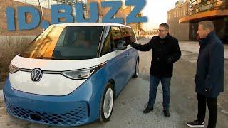 The VW ID.BUZZ in winter with Richard Turcotte