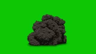 Explosion Smoke Green Screen 4K | Free to use !