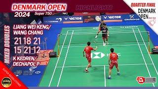 Liang Wei Keng / Wang Chang vs K Kedren / Dechapol P | Denmark Open 2024 | QF MD Highlights