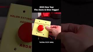 2023 New Year Fire Alarm & Siren Trigger! | #shorts