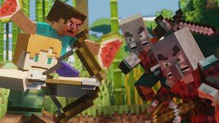 Alex & Steve Life  - Rescue The Villagers Ep1 ( Minecraft Animation )