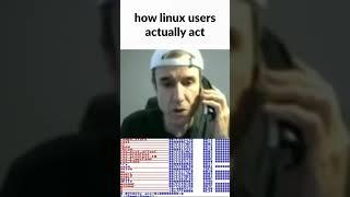 How Windows users thinks #linux users are... #shorts #linux