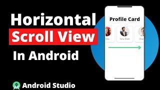 Horizontal ScrollView in Android Studio | Horizontal ScrollView in Android Example | ScrollView