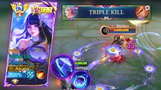 WATER LILY KAGURA ONE HIT BUILD GAMEPLAY 2025 | MOBILE LEGENDS