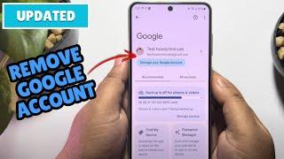 How to remove google account from android phone (Updated)