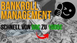 Mein POKER Bankroll Management erklärt! Von 50€ zu 1000€!