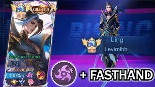 LING FASTHAND PERFECT GAMEPLAY IN RISING LEAGUE VS FULL CC ENEMY!! | LING BEST BUILD & EMBLEM 2025