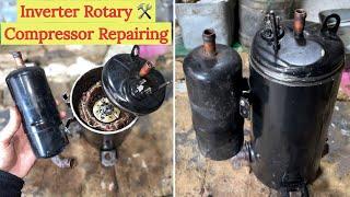 Inverter rotary compressor repairing | How to repair inverter technology compressor