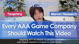 Every AAA game company should watch this video on targeting & market research from Masahiro Sakurai