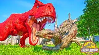 NEW 1 HOUR DINOSAURS BATTLEGROUND COMPLICATION T REX VS SPINOSAURUS, INDOMINUS REX, GODZILLA FIGHT