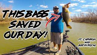 TOUGH Bass Fishing in BRUTAL Conditions in Texas! (Ft Justin Royal and Cap N Ron)