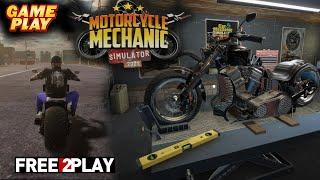 Motorcycle Mechanic Simulator 2021: Prologue  Gameplay  PC Steam [ Free to Play ] Game 2021 