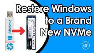 Upgrade to an M.2 NVMe SSD and Restore Windows 10 (without Cloning)