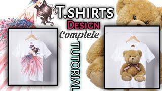 T shirts Design | How to design T.shirt | Mockups applying method | smartmockups