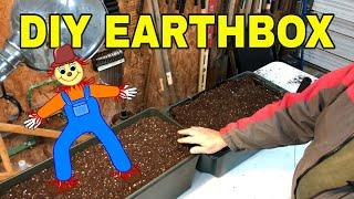 MAKE YOUR OWN EARTH BOX  DIY EARTH BOX CLONE SIMPLE CONTAINER GARDENING 