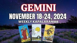 ️ GEMINI « HINDI KANA MAKAPAGHINTAY PA! SOBRANG EXCITING » NOVEMBER 18-24, 2024 WEEKLY#KAPALARAN888