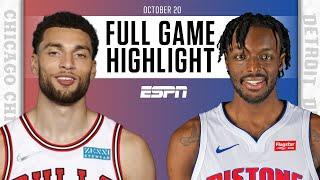 Chicago Bulls at Detroit Pistons | Full Game Highlights