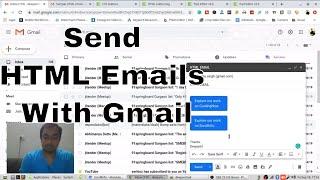 How to Send HTML Emails with Gmail | How to Put HTML in Gmail Emails | Hindi