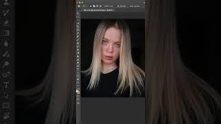 Как добавить волосы в фотошоп. Быстрая ретушь #retouching #photoshop